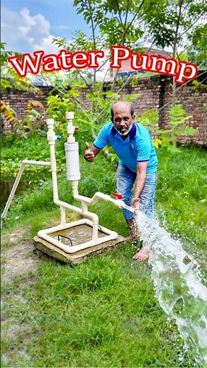 Free electricity | I turn PVC pipe into a water pump at home free no need electricity power
