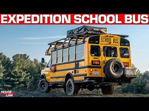 From Bus To Off Road Beast! Custom School Bus Ford E-450 4x4 Build By U-joint Off Road | Inside Line