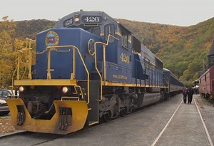 Big Blue Train Engines