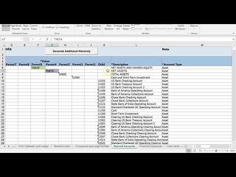 Rapid Implementation Spreadsheet in Oracle ERP Cloud (2019 version)