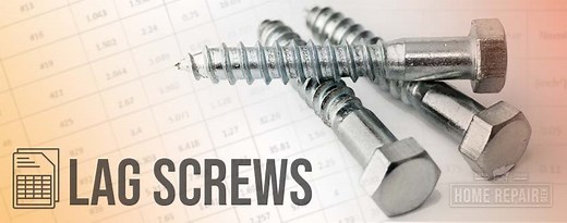 Lag Screw Size Chart: Measurements and How to Find What You need | Home Repair Geek