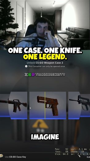 ONE CASE. ONE KNIFE. ONE LEGEND #trainwreckstv #csgo #cs2 #counterstrike #cs2unboxing #csgounboxing