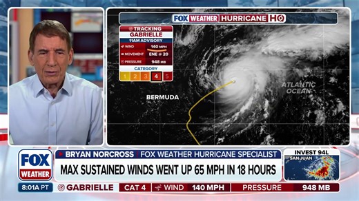 Hurricane Watch issued for Azores as Hurricane Gabrielle barrels toward island chain