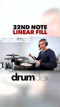32nd Note Linear Fill - Drum Lesson