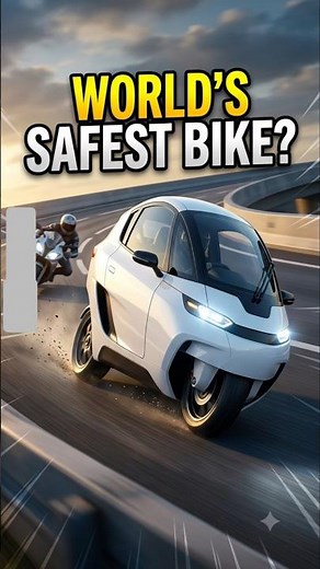 The MONORACER combines bike speed with car-like safety. Is this the world’s safest bike? 🏍️🔥