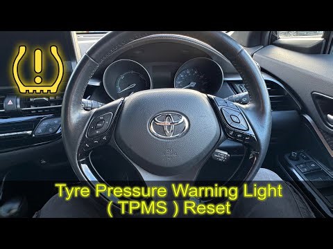 2022 TOYOTA CHR - How to Reset the Tyre Pressure Warning Light