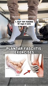 Plantar Fasciitis Exercises!! #heelpain #fblifestyle #plantarfasciitis #physicaltherapy | Physical Therapy Session