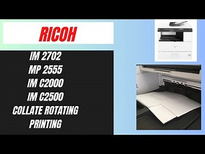 Rotating Collate Print on Ricoh Printer,