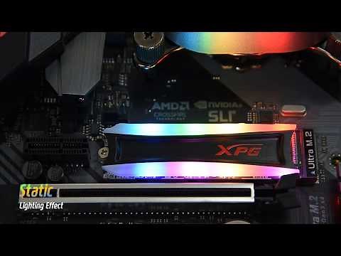 #XPG #SPECTRIX S40G SSD - RGB Lighting Effect Demonstration