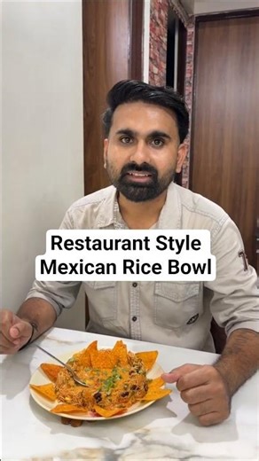Restaurant Style Mexican Rice Bowl | Easy & Delicious Veg Mexican Rice Recipe #youtubeshorts #recipe