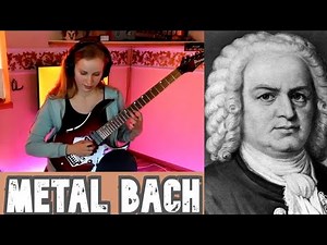 GIRL PLAYS ELECTRIC GUITAR ON STREAM BACH Prelude C moll in Metal (Laura6100 Victor and Valerijus)