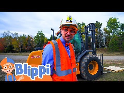 Blippi Explores a Forklift - Educational Videos for Kids