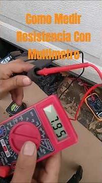 Como Medir Resistencia Con Multimetro