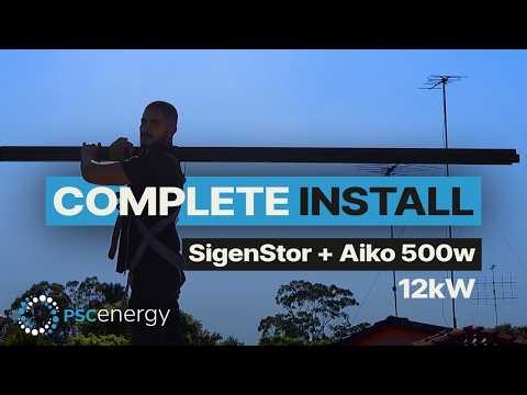 12 kW Solar Panels + 32 kwH Sigenergy SigenStor Battery Complete Install