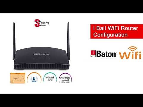 How To Configuration I Ball WIFI Router | How to Settings iBall Baton
