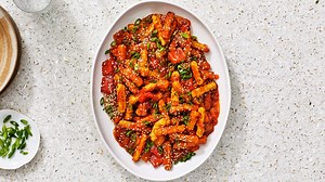 Air Fryer Chile-Honey-Glazed Fries