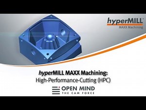 hyperMILL MAXX Machining: High-Performance-Cutting (HPC) I DMG HSC 75 | CAM-Software |