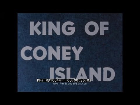 " KING OF CONEY ISLAND " 1953 NEW YORK CITY DOCUMENTARY FILM CONEY ISLAND AMUSEMENT PARK MD10044