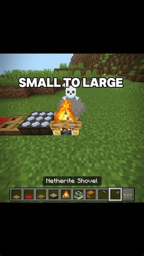 small to large blocks #minecraft #edits