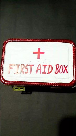 First aid box | How to make First Aid Kit for school project #firstaidbox #schoolproject #firstaid