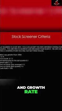 SECRET Stock Screener Settings REVEALED! 🤯 Find Winning Stocks FAST! #shorts