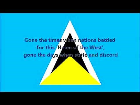 Sons and Daughters of Saint Lucia - National Anthem of Saint Lucia (English lyrics)