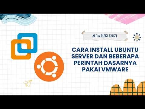 Cara install ubuntu server dan beberapa perintah terminal dasar menggunakan VMWARE
