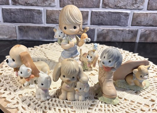 Precious Moments Pet Figurines - Etsy