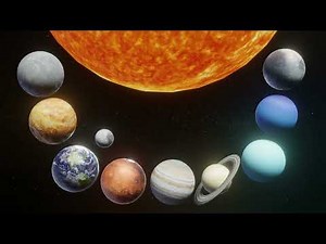 Photorealistic Solar System 3D Model (Moon & Pluto Included)