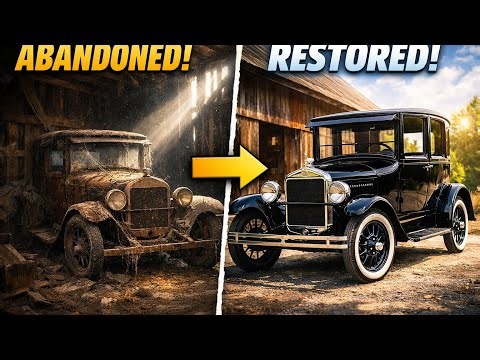 Abandoned 1920 Ford Model T Found in a Barn – Full Restoration