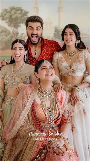 Anshula Kapoor Wedding Celebration | Arjun Kapoor | Lehenga | Bollywood | Celebrity | Bridal Jewelry