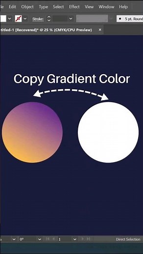 How to Copy Gradient Colors in Adobe Illustrator
