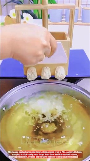 Innovative Manual Meatball Press Mold Tool: Best Triple-Shaping Action