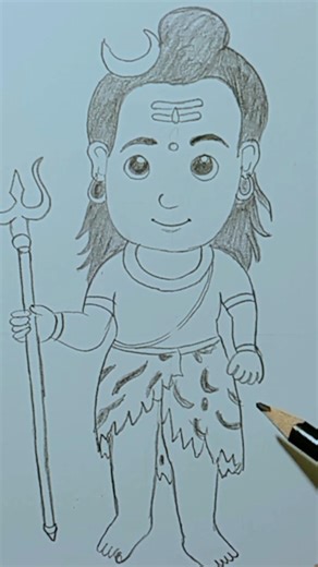 little mahadev ji drawing easy #artist