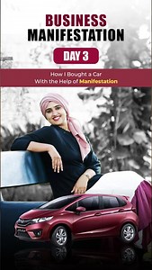 Business Manifestation Day 3 How I bought a car with the help of manifestation . . . . . . . . . . #manifestation #lawofattraction #manifest #business #motivation #businessmindset #entrepreneur #entrepreneurship #businessowner | Sahla Parveen