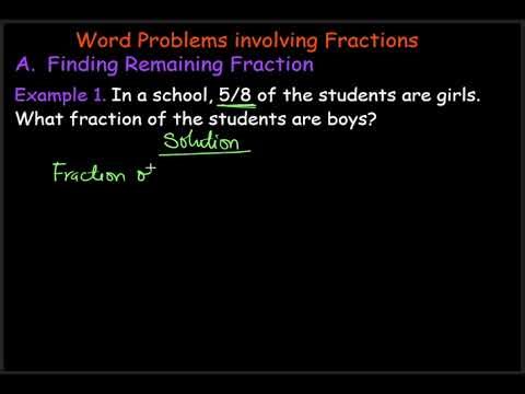 #51 Word Problems on Fractions | Finding the Remaining Fraction (Step-by-Step)