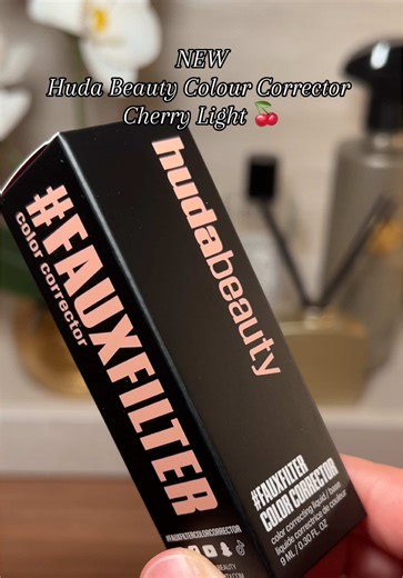 @Huda Beauty Faux Filter Color Corrector in the new shade Cherry Light 🍒 My Favourite shade from the whole line 😍. #hudabeauty #colorcorrector #makeup #makeupswatch #beauty