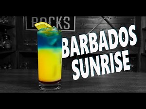 How To Make a Barbados Sunrise Layered Cocktail | Booze On The Rocks