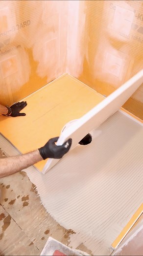 Schluter shower pan tips…I cut the 3/4 inch perimeters off the pan before customizing the size. I add those perimeters followed by the pan and ensure they’re level. This makes the shower wall tile installation easier for custom pans. Many thanks to Schluter for sponsoring this tutorial. For more Schluter shower tips, check out our Video Library at homerepairtutor.com 🔥#schluter #showerremodel #bathroomrenovation #bathroomremodel #homerepairtutor #brandpartner | Home Repair Tutor