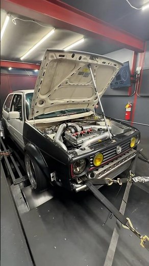 VR6 Turbo VW Golf 1st DYNO RUN 👏🏻 Check the full vid out now!