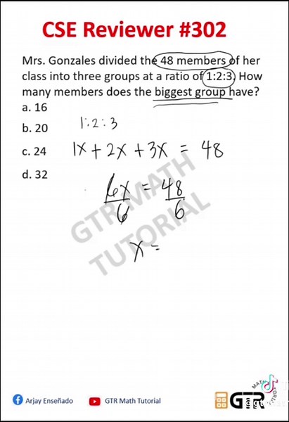 Civil Service Exam Reviewer #302 #arjayensenado #gtrmathtutorial #civilserviceexam
