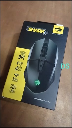 Zebronics zeb Shark lite wireless gaming mouse (4600 DPI) || best high DPI wireless gaming mouse