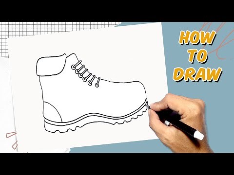 How to Draw Hiking Boots