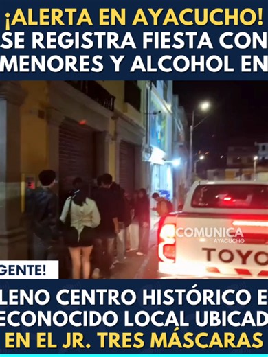 Fiesta semáforo en Tinoco: denuncias por consumo de alcohol por menores