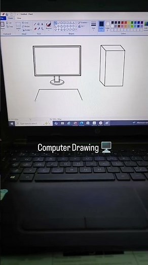 computer drawing in ms paint