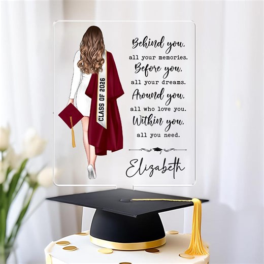 Personalized Graduation Cake Topper, Graduation Gifts for Her, Grad Party Decor, Senior Gift for Daughter, Class of 2026 Cake Topper - Etsy