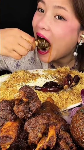 ASMR: mutton and rice eating 🤤 #mukbang #shorts #food