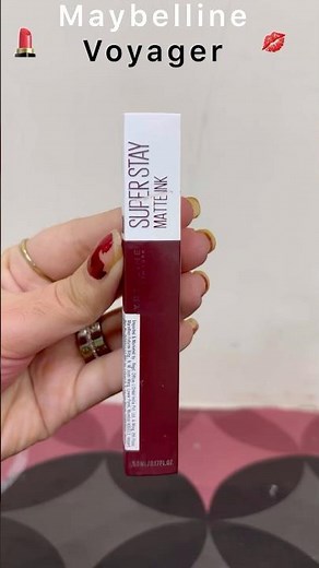 Maybelline super stay matte ink liquid lipstick in VOYAGER review+swatch #ashortaday#shortsfeed#yt