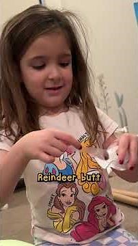 Navey’s First Christmas Present!! She's so excited to wrap it w/ Dad & put it under the tree for Mom