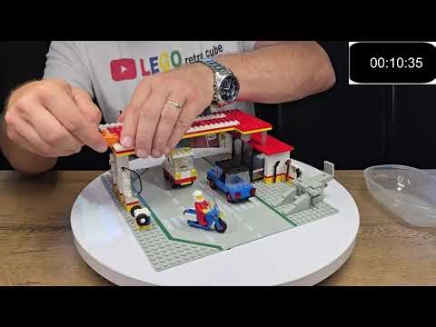 Lego 6371 Shell Service Station assembly is a little different real time